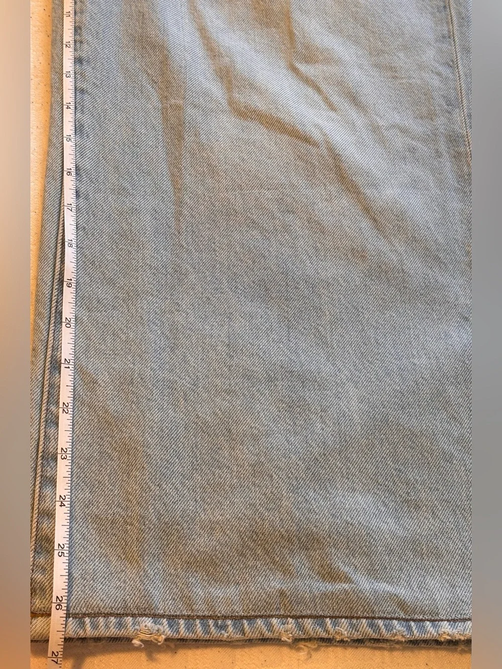 Madewell Superwide-Leg Jeans in Cather Wash Button-Front Edition Women’s Size 25 - Picture 14 of 15